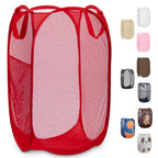 Handy Laundry Mesh Pop Up Laundry Hamper Foldable Basket 2-Pack