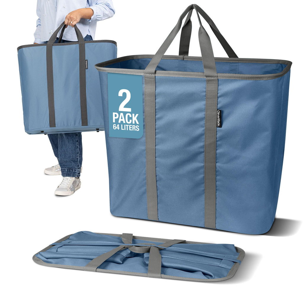 Collapsible Laundry Caddy - Denim/Shadow Gray(2PK)
