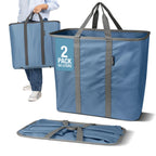 Collapsible Laundry Caddy - Denim/Shadow Gray(2PK)
