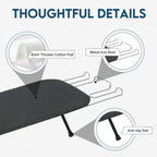LOFTEY Small Tabletop Ironing Board, Foldable Compact Ironing Board, Black