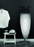 Brabantia Premium Ironing Board with Heat Resistant Parking Zone | X-Large (Size D) | Fairtrade Titan Oval | Tall & Wide, Adjustable Height (31-40"), Easy Fold, Anti-Collapse Lock, Non-Slip Feet