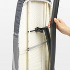 Brabantia Premium Ironing Board with Heat Resistant Parking Zone | X-Large (Size D) | Fairtrade Titan Oval | Tall & Wide, Adjustable Height (31-40"), Easy Fold, Anti-Collapse Lock, Non-Slip Feet