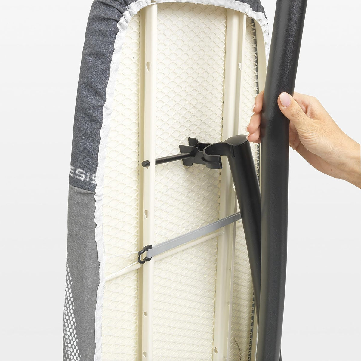 Brabantia Premium Ironing Board with Heat Resistant Parking Zone | X-Large (Size D) | Fairtrade Titan Oval | Tall & Wide, Adjustable Height (31-40"), Easy Fold, Anti-Collapse Lock, Non-Slip Feet