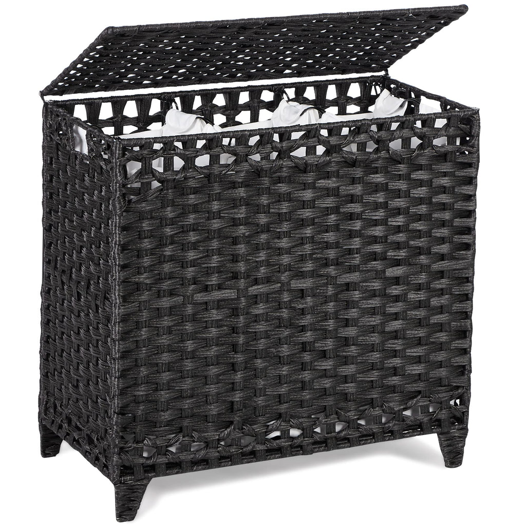 Laundry Hamper with 4 Removable Liner Bags, 176L Laundry Sorter with Lid