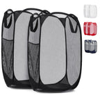 Handy Laundry Mesh Pop Up Laundry Hamper Foldable Basket 2-Pack