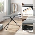 Yaheetech Ironing Board 43"x14" with Heavy Duty Iron Rest, Foldable, Gray